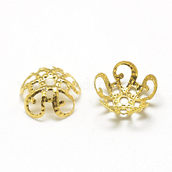 Покрытые железом причудливые шапочки для бусинок&nbsp;IFIN-S696-20G-1