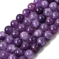 Бусины из натурального белого нефрита&nbsp;G-H348-8mm-05