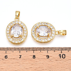 Латунные микро проложить кубического циркония подвески&nbsp;KK-N254-234G