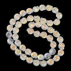 Стеклянные бусины с гальваническим покрытием &nbsp;EGLA-F164-AB02