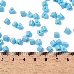 Запекание расписной стеклянной бусины&nbsp;SEED-H002-K-D303