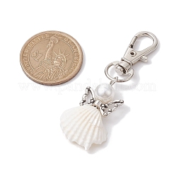 Ангел спиральная ракушка кулон украшение&nbsp;HJEW-JM01964-03