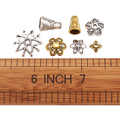 Конус и колпачок из бисера из сплава в тибетском стиле&nbsp;PALLOY-TA0001-78