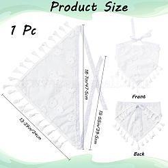 Цветочный декор кружевные треугольные банданы&nbsp;OHAR-WH20005-08A