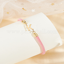 1шт регулируемый нейлоновый шнурок-слайдер браслеты для женщин&nbsp;BJEW-LP0001-32K-03
