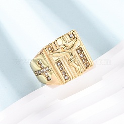 Кольца для пальцев из нержавеющей стали 304 с широким ободком&nbsp;RJEW-F201-04G