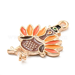 Подвески из сплава с эмалью ко дню благодарения&nbsp;ENAM-D060-03I-KCG