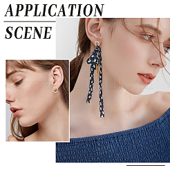 20 шт. долговечные серьги-гвоздики из латуни с покрытием в форме круга для женщин&nbsp;KK-BBC0008-17