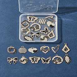 24шт 12 стиля подвески из сплава с эмалью&nbsp;ALRI-FS0001-04