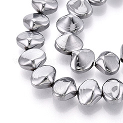 Гальванические нити из синтетических немагнитных гематитовых бусин&nbsp;G-T139-64B