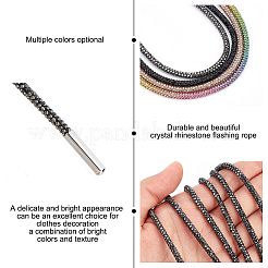 Хлопок со стразами&nbsp;DIY-WH0268-12E