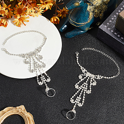 2шт. браслет с теннисным кольцом из кристаллов и страз&nbsp;BJEW-CN0001-17C