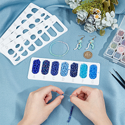 4 шт. акриловые доски для дизайна бусин&nbsp;FIND-BC0013-08B