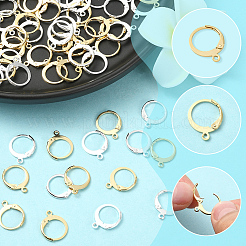 80 шт. 2-х цветная фурнитура для сережек из нержавеющей стали 304&nbsp;STAS-SC0010-56