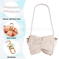 3 шт. 3 размера пластиковые цепочки с имитацией жемчуга для сумок-удлинителей&nbsp;HJEW-TAC0070