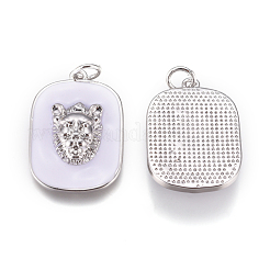 Латунь эмаль подвески&nbsp;KK-D159-01P-B