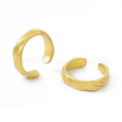 Открытое кольцо-манжета из нержавеющей стали 304 с ионным покрытием (IP) для женщин&nbsp;RJEW-C060-43MG