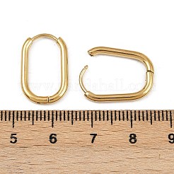 Овальные серьги-кольца из нержавеющей стали 304&nbsp;EJEW-K268-36G