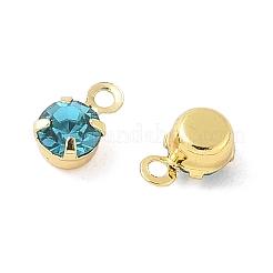 Латунь стекло амулеты&nbsp;X-KK-C097-08G-02