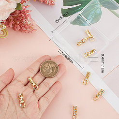 10 шт. латунный наконечник для шнура с микропаве из кубического циркония&nbsp;KK-BBC0010-49