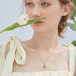 10 шт. латунные подвески-компасы&nbsp;KK-BBC0021-88