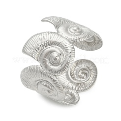 Браслеты-манжеты из нержавеющей стали Conch 304 для женщин&nbsp;BJEW-A150-02P