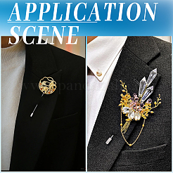 70 шт. фурнитура для броши из нержавеющей стали 201&nbsp;STAS-BBC0005-54