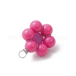 Подвески в виде роз из непрозрачной смолы&nbsp;PALLOY-JF03755