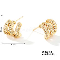 Латунь серьги&nbsp;OB3067