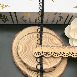 10 ярд полиэстеровой плетеной отделки с эластичными петлями для пуговиц&nbsp;EC-WR0001-02A