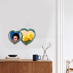 Двойное сердце фоторамка силиконовые Молды&nbsp;LS-DIY-M039-14