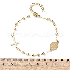 Браслеты из нержавеющей стали 304 Religion&nbsp;BJEW-F524-05A-G