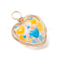 Подвески из стеклянной эмали ручной работы&nbsp;PALLOY-JF04261-01