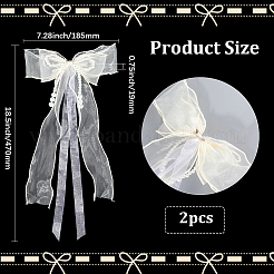 Кружевные броши-банты для одежды&nbsp;JEWB-WH20014-06C