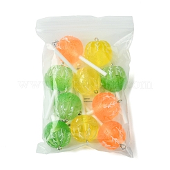 9 шт. 3-х цветные подвески из полупрозрачной смолы&nbsp;FIND-FS0002-90