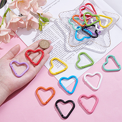 20 шт. двухцветные пружинные кольца из алюминиевого сплава&nbsp;FIND-UN0010-07