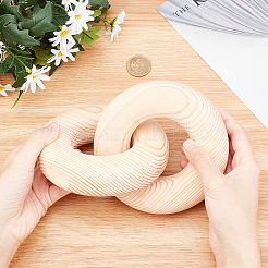 Подвеска из деревянной цепочки&nbsp;HJEW-WH0036-16A