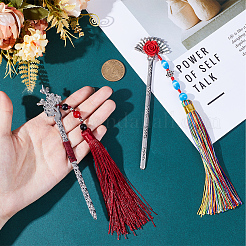 4 шт. 2-х стильные закладки из сплава AJEW-GF0007-98