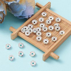 Латунные бусины разделители для поставки стразов&nbsp;RB-YW0001-04D-02S