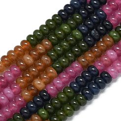 Натуральный Malaysia нефритовые бусы пряди&nbsp;G-B165-G01-5x8mm-13