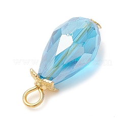 12шт 6 цвета подвески из гальванического стекла&nbsp;PALLOY-JF03956