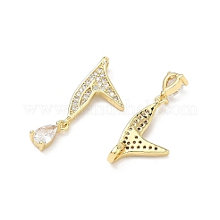 Латунные микро проложить кубического циркония подвески&nbsp;KK-P345-71G