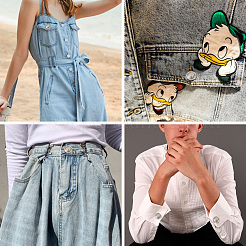 80шт 8 стиля латунные пуговицы с хвостовиком&nbsp;BUTT-TA0001-08S