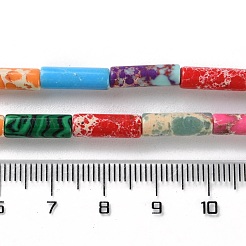 Нити бусин из синтетической императорской яшмы&nbsp;G-L496-A12