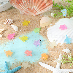 80шт 8-цветная светящаяся пластиковая фигурка морской черепахи&nbsp;FIND-GF0007-46