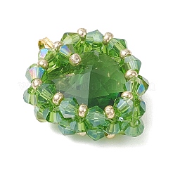 7 шт. подвески из латунного стекла 7 цветов&nbsp;PALLOY-MZ00981