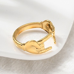 Кольца-манжеты из нержавеющей стали 304 в стиле рок-н-ролл для женщин и мужчин&nbsp;LS-RJEW-B118-02G