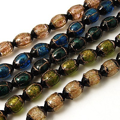 Ручной золотой песок бусины бисер нитей LAMP-G066-M-1