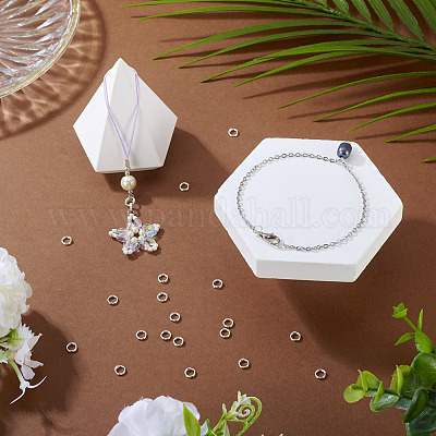 925 серебряное разделенное кольцо для прыжков&nbsp;STER-TA0001-48D-1