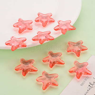 Прозрачные акриловые бусины&nbsp;TACR-S154-58B-910-1